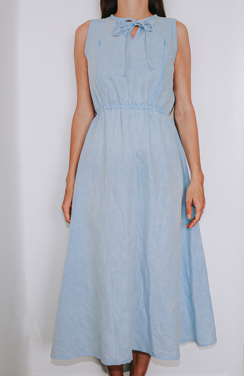 The Kaha Nursing Dress Blue